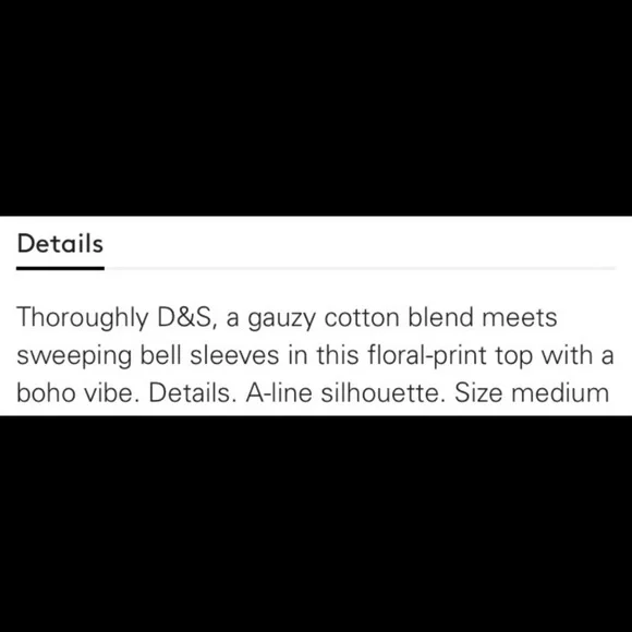 Ralph Lauren Denim & Supply Floral V Neck Ruffle Bell Sleeve Top - Picture 8 of 9